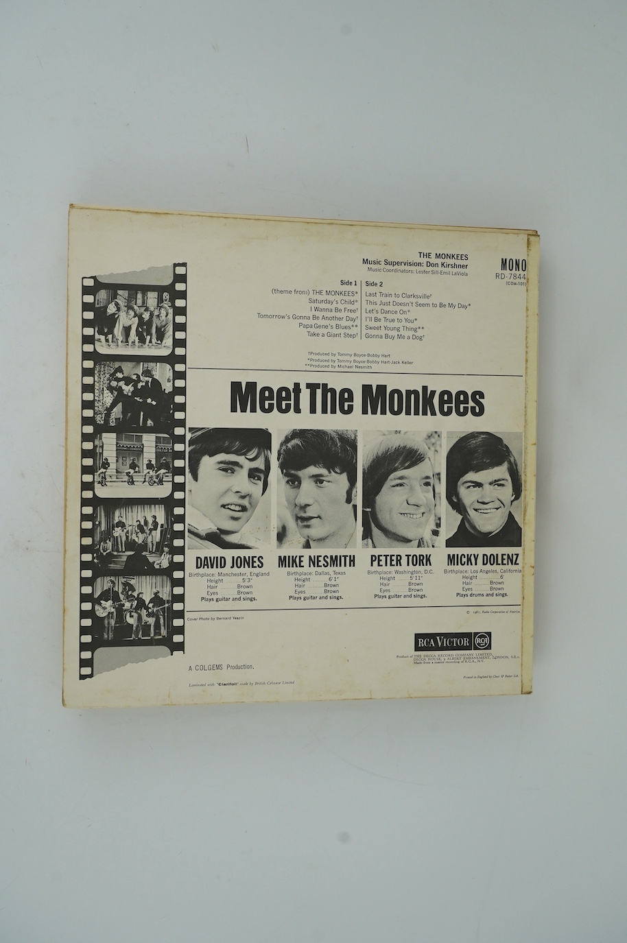 Twenty-one LP record albums by The Monkees and The Moody Blues; Thirteen The Monkees Lips including; The Monkees, Headquarters, Instant Replay, The Birds The Bees and The Monkees, Pisces Aquarius Capricorn & Jones Ltd.,